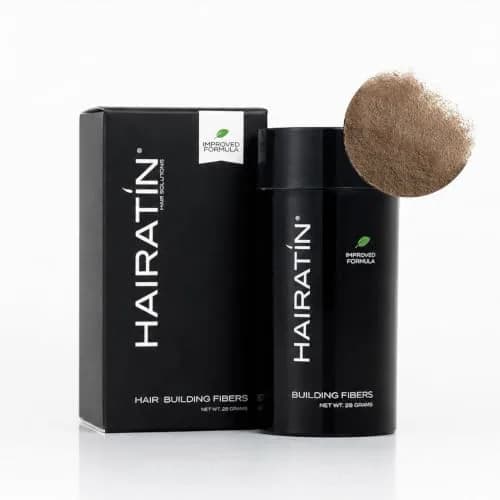 HAIRATIN BY RE-EVOLUTION Hairatin Premium Hair Fibers - Light Brown | Natural-Looking Fuller Hair in Seconds thumbnail 1