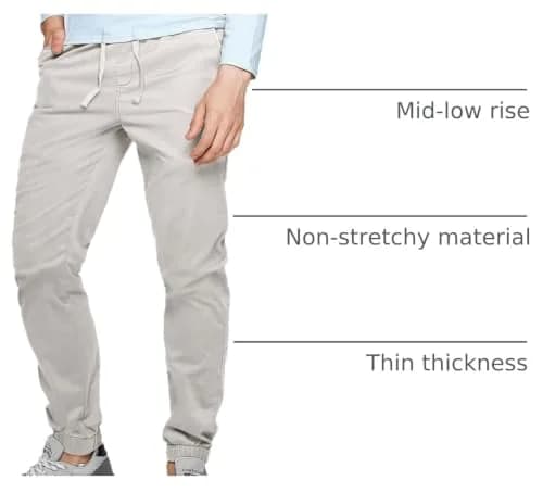 Match Men's Jogger Pant 38 | Comfortable Tapered Style, Silver Gray thumbnail 3