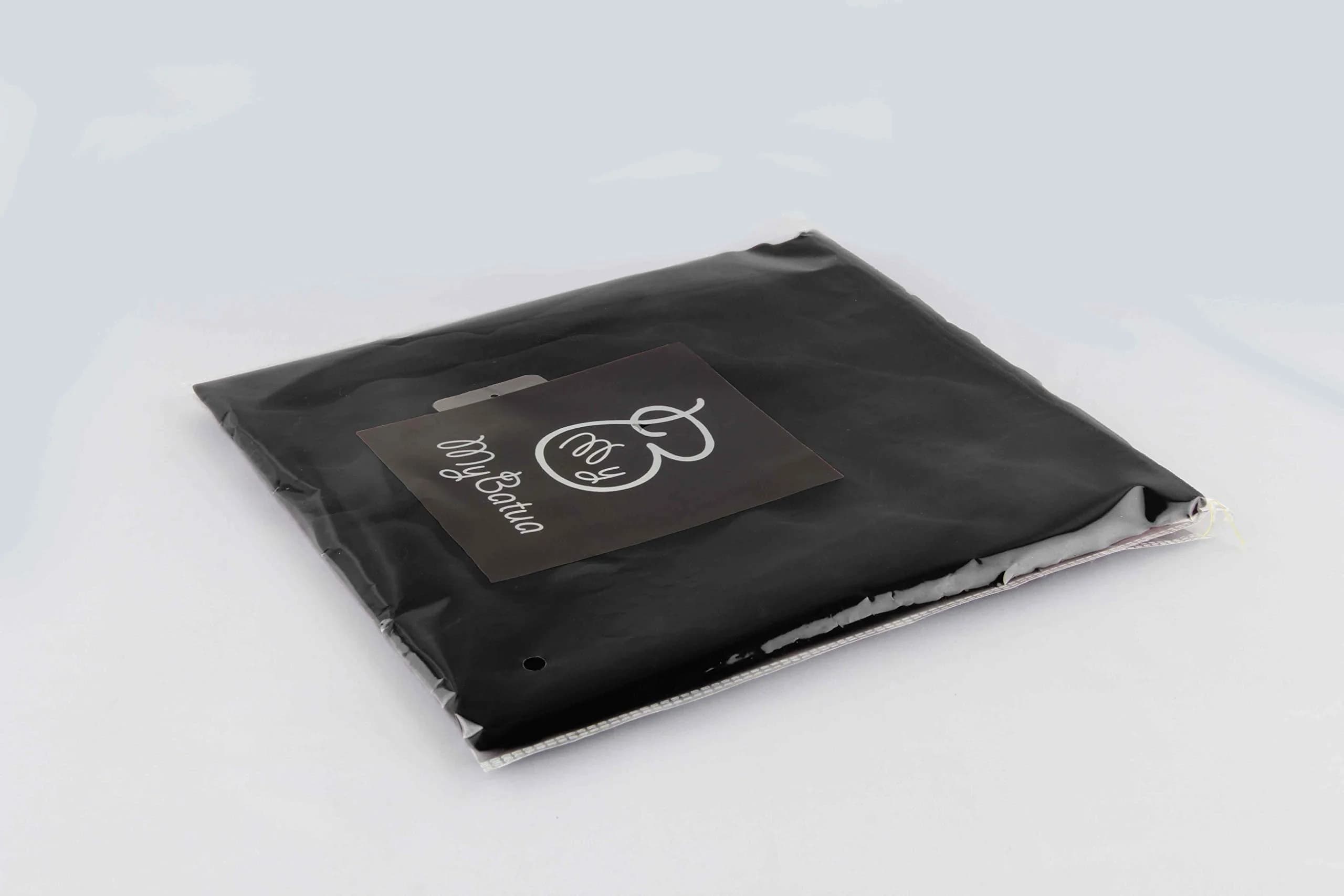 MyBatua 3 Layers Saudi Niqab Black Georgette 78x66 cm (31x26 inches) | Breathable Face Veil - view 5