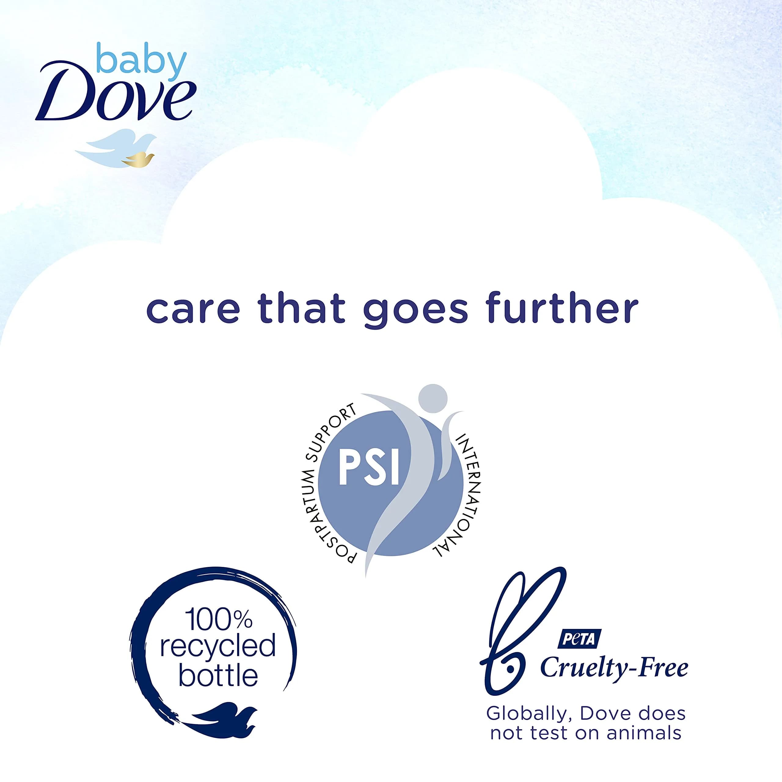 Baby Dove Sensitive Skin Care Baby Wash & Shampoo 600ml (20 Fl Oz) | Tear-Free & Hypoallergenic - view 6