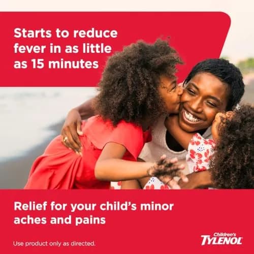 Tylenol Children's Dye-Free Oral Suspension 4 fl. Oz | Gentle, Fast Fever & Pain Relief for Kids 2-11 thumbnail 5