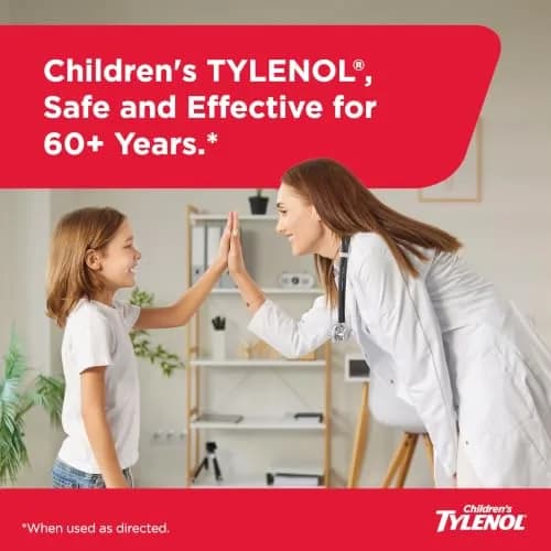 Tylenol Children's Dye-Free Oral Suspension 4 fl. Oz | Gentle, Fast Fever & Pain Relief for Kids 2-11 thumbnail 3