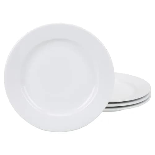 BIA Cordon Bleu Porcelain Bistro Salad Plates Set of 4 | 8" White, Oven & Dishwasher Safe thumbnail 1