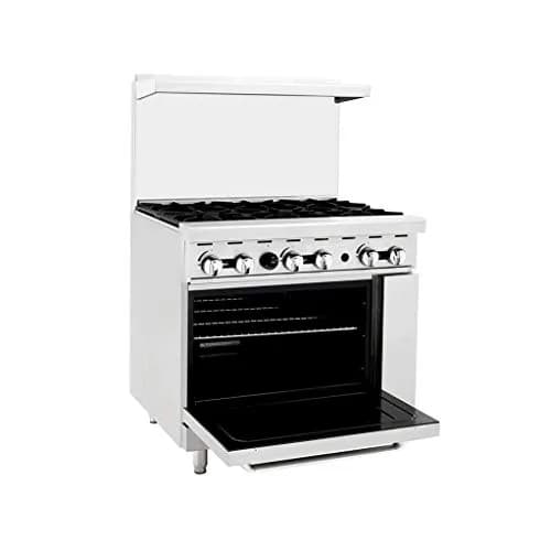 Atosa AGR Commercial Gas Range, 36" Gas Range, (6) Burners, Standard Oven, Natural Gas thumbnail 1