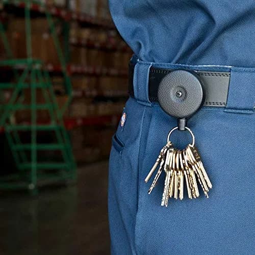 KEY-BAK Original SD Keychain, 36" Cord, Belt Clip, Black | Vintage Heavy Duty Retractor thumbnail 2
