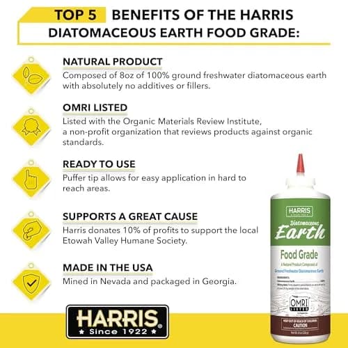 HARRIS Food Grade Diatomaceous Earth Powder 237ml (8oz) | OMRI Listed for Organic Use thumbnail 2