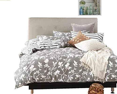 Swanson Beddings Leafy Vines Bedding Set 100% Cotton Full | Modern Eco-Friendly Design thumbnail 1