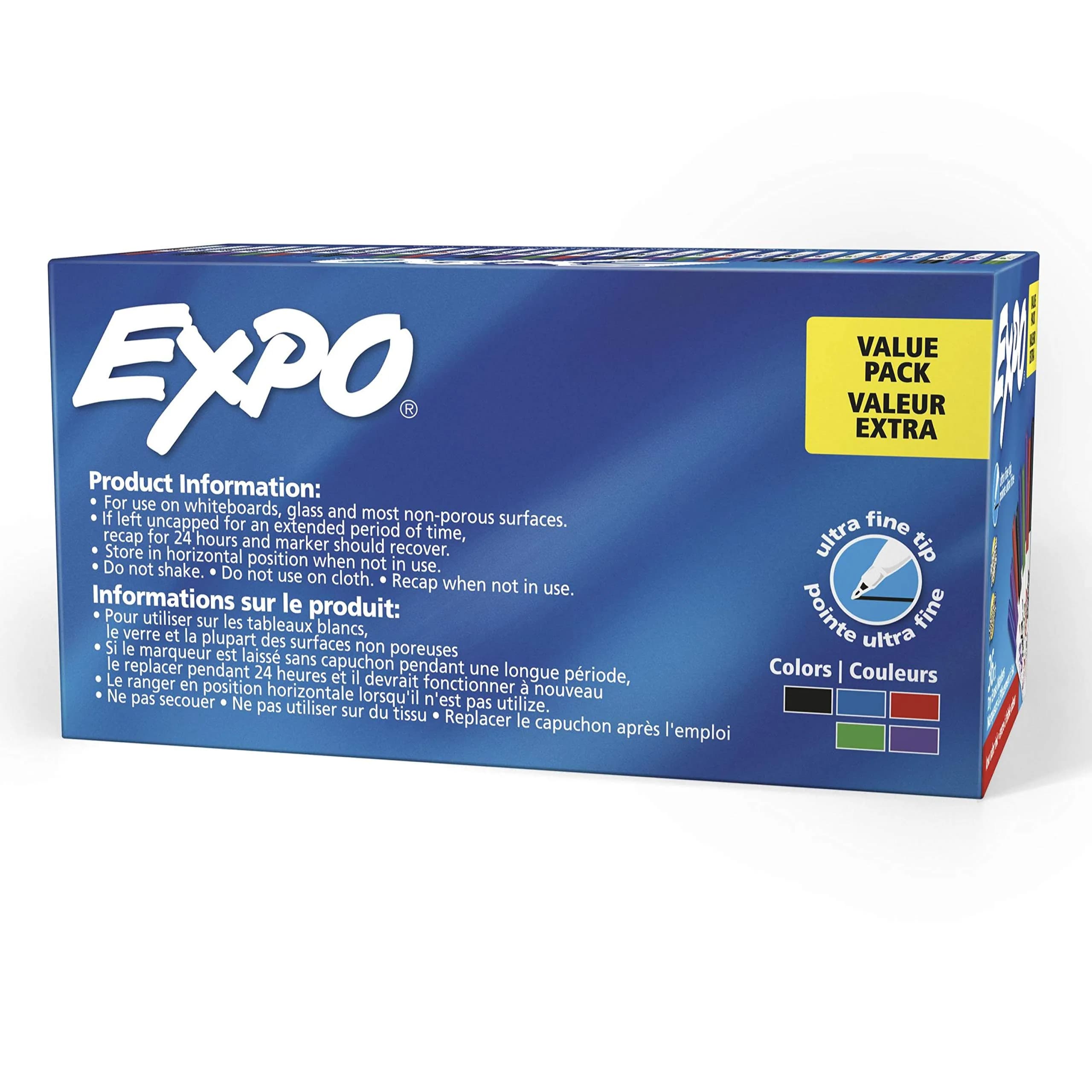EXPO Dry Erase Markers, Ultra Fine Tip, 36 Count (10.2 cm x 7.6 cm x 14.3 cm) | Vibrant Ink for Whiteboards - view 9