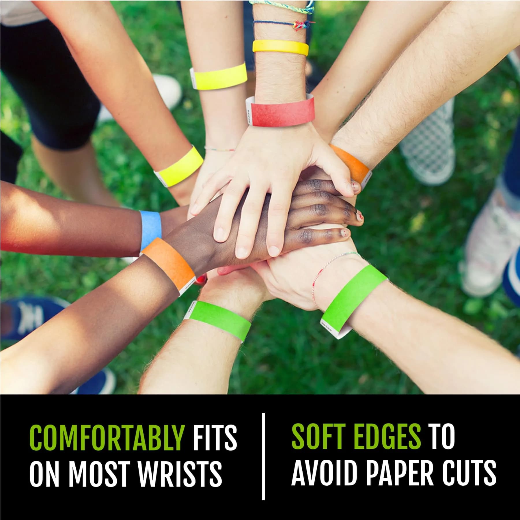 WristCo 5-Color Variety Pack Tyvek Wristbands | 200 Count - view 5
