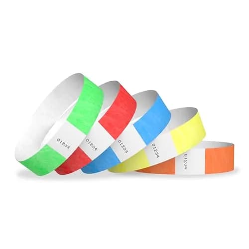 WristCo 5-Color Variety Pack Tyvek Wristbands | 200 Count thumbnail 1