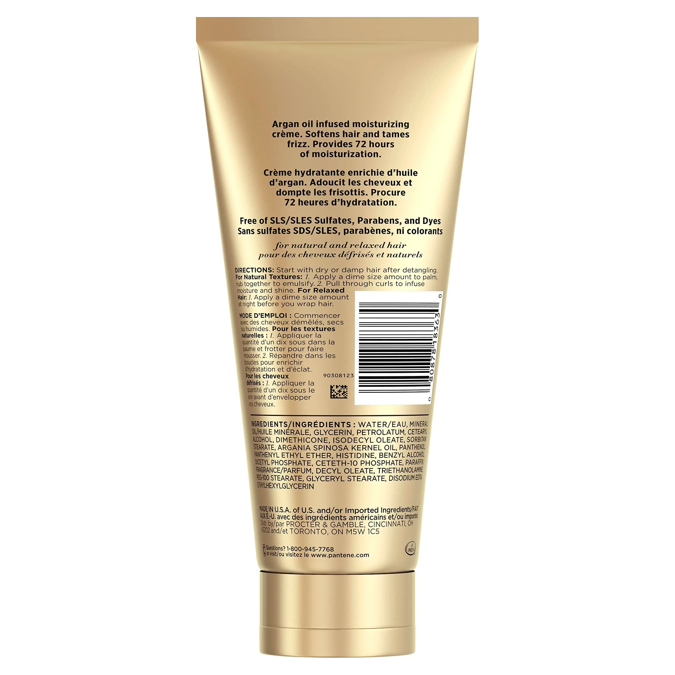 Pantene Gold Series Hydrating Butter-Cream Conditioner 193ml (6.8 oz) | 72-Hour Moisture for Curly & Straight Hair - view 7