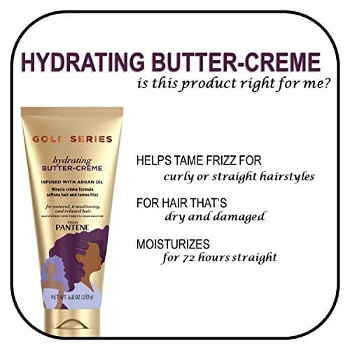 Pantene Gold Series Hydrating Butter-Cream Conditioner 193ml (6.8 oz) | 72-Hour Moisture for Curly & Straight Hair thumbnail 3
