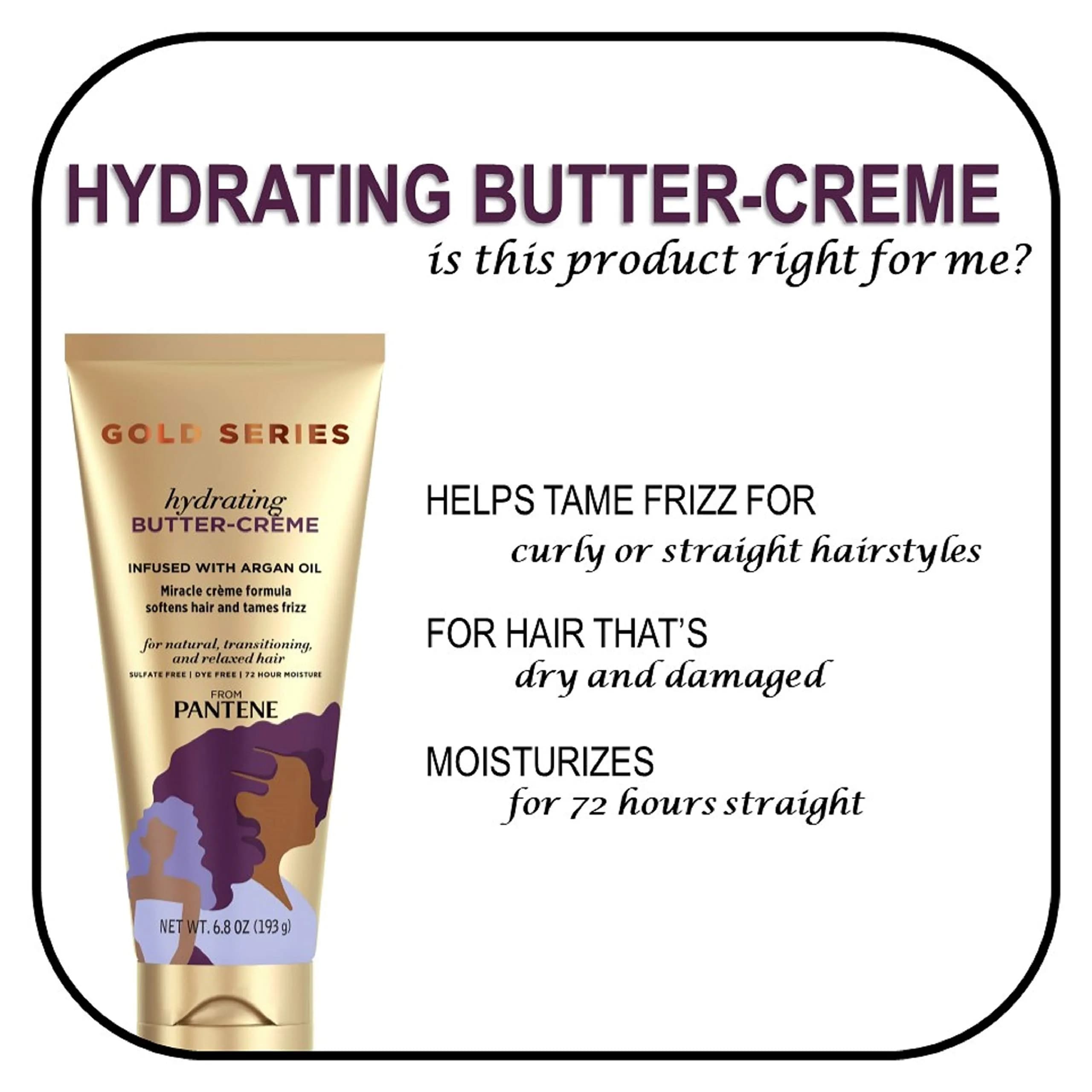 Pantene Gold Series Hydrating Butter-Cream Conditioner 193ml (6.8 oz) | 72-Hour Moisture for Curly & Straight Hair - view 3