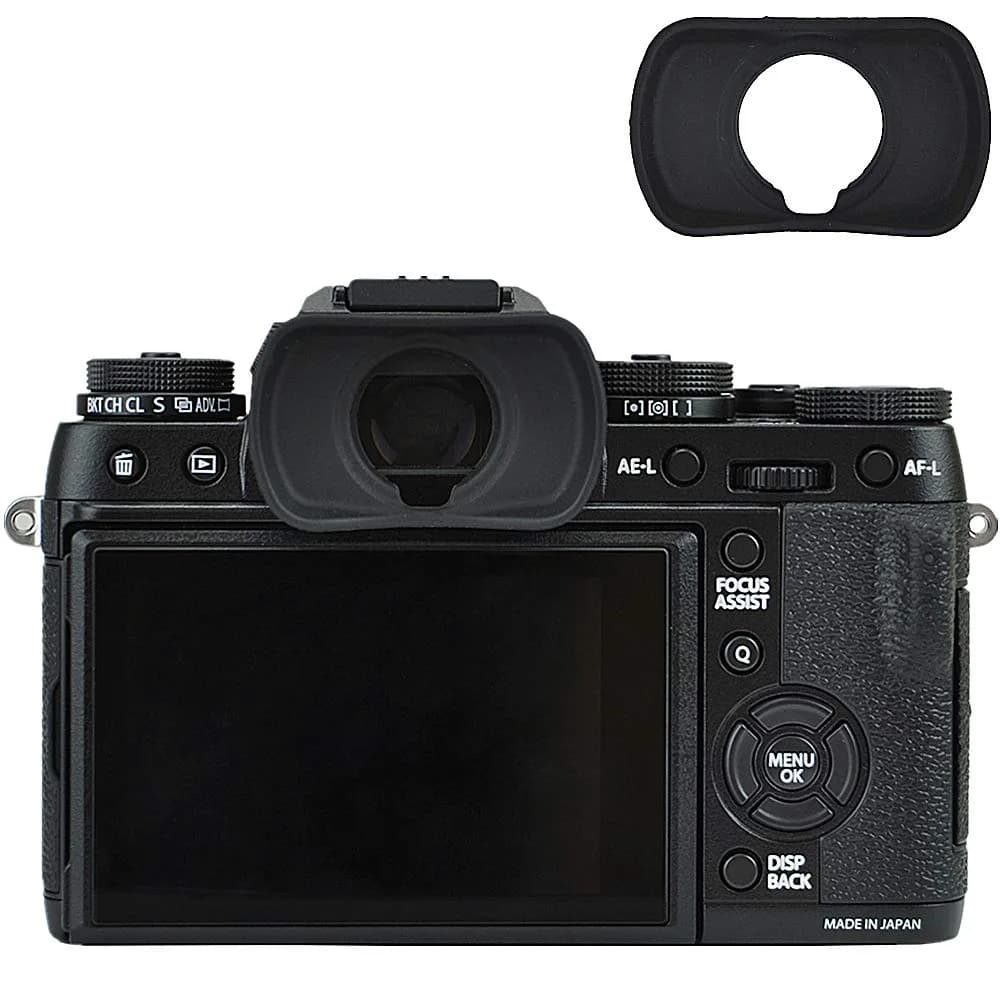 JJC EF-XTL Eyecup for Fujifilm X-H2S, GFX 100S, X-T5, X-T4, X-T3, X-T2, X-T1 Cameras | Prevents Flare & Protects Eyeglasses — Dome Shape