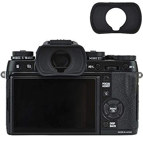 JJC EF-XTL Eyecup for Fujifilm X-H2S, GFX 100S, X-T5, X-T4, X-T3, X-T2, X-T1 Cameras | Prevents Flare & Protects Eyeglasses thumbnail 1