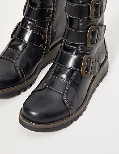 FLY London Scop110fly Women's Motorcycle Biker Boots 41 | Leather Mid-Calf Style thumbnail 3