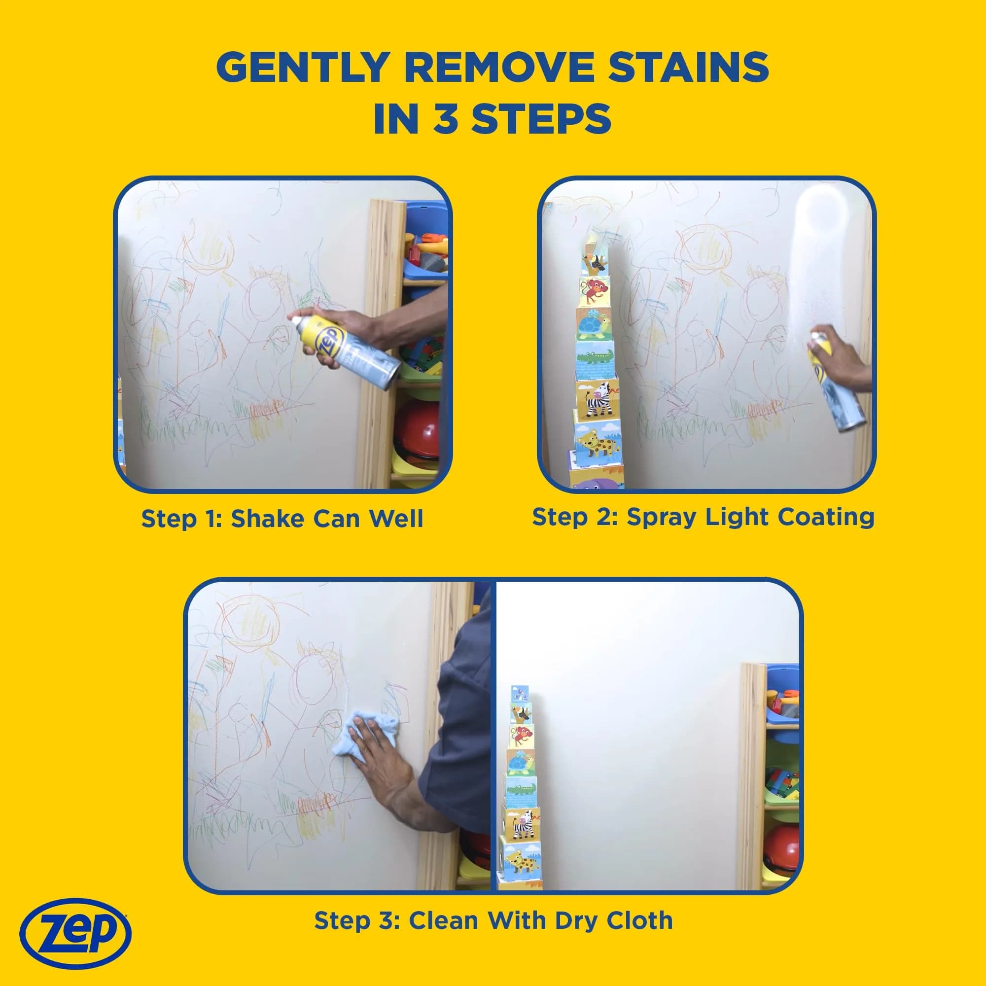 Zep Foaming Wall Cleaner, 18 oz (532 ml) | Scrub-Free Formula for Walls & Trim - view 5