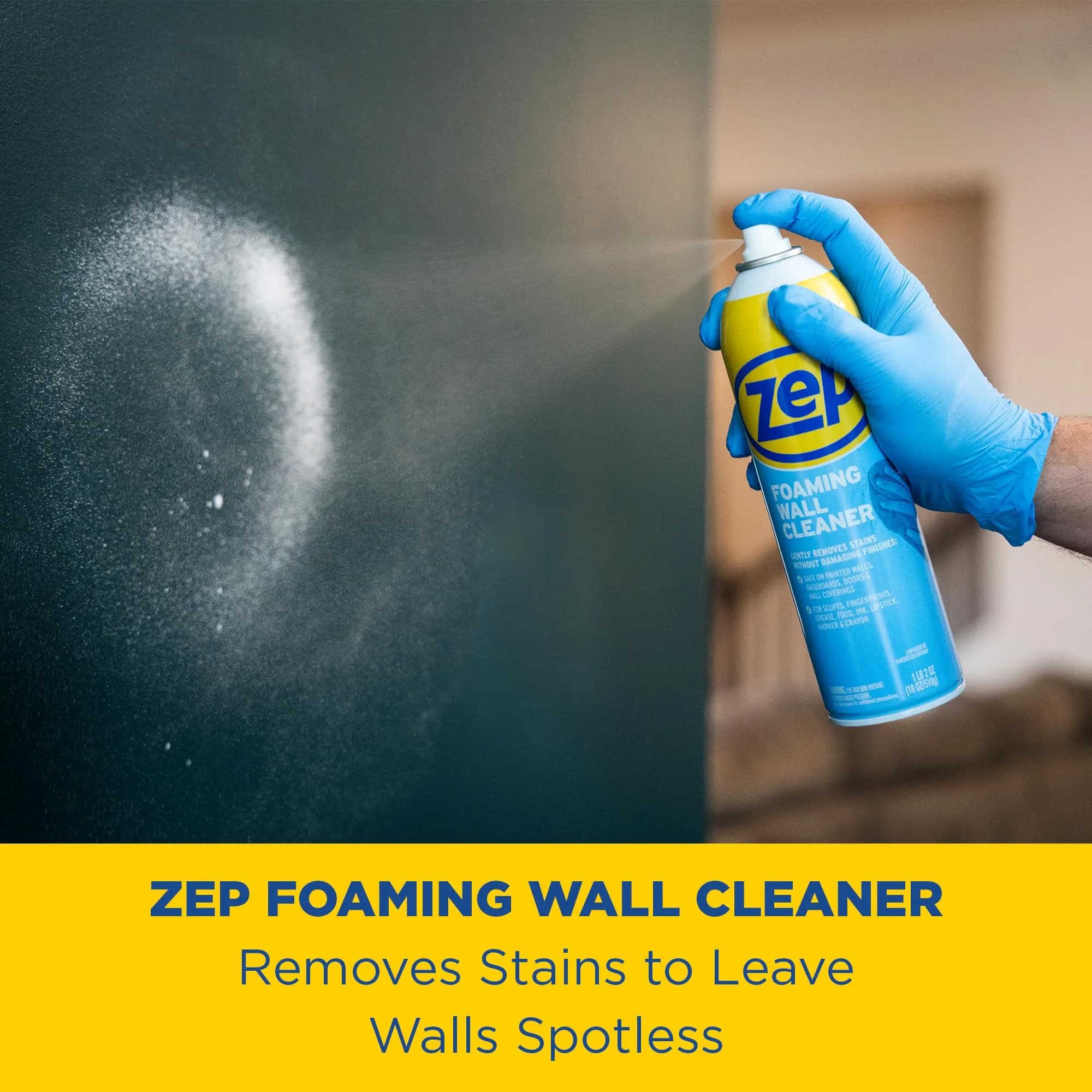 Zep Foaming Wall Cleaner, 18 oz (532 ml) | Scrub-Free Formula for Walls & Trim - view 6