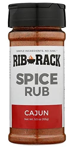Rib Rack Dry Spice Rub - Cajun, 5.5 oz. | All Natural Meat Seasoning for BBQ, Grill, Smoker thumbnail 1