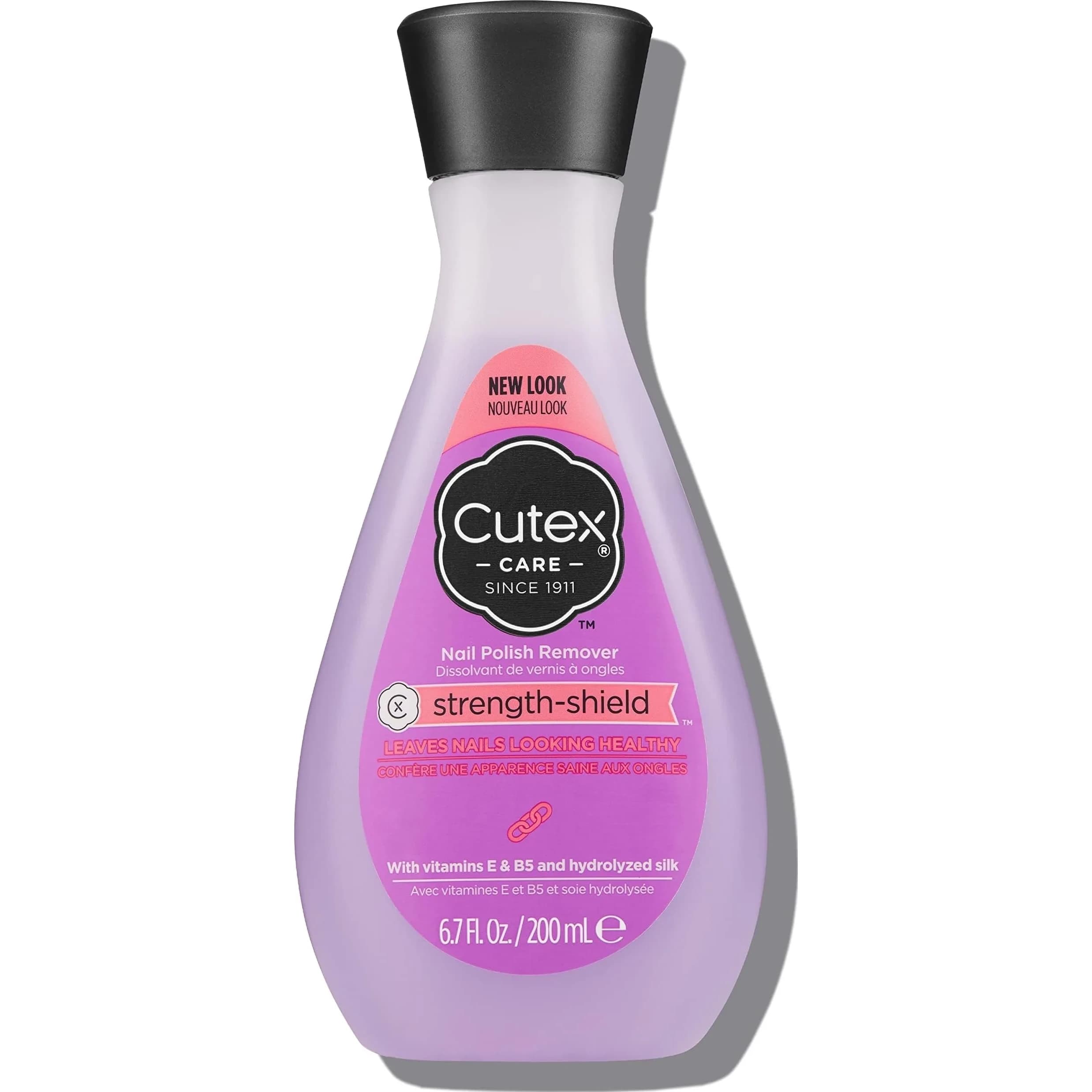 Cutex Strength Shield Nail Polish Remover 200ml (6.7 Fl Oz) | Fast Acting & Healthy Nails - main product image