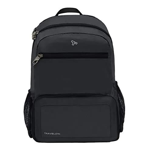 Travelon Anti-Theft Active Packable Backpack Black | 18.5 L (0.52 m³) thumbnail 1