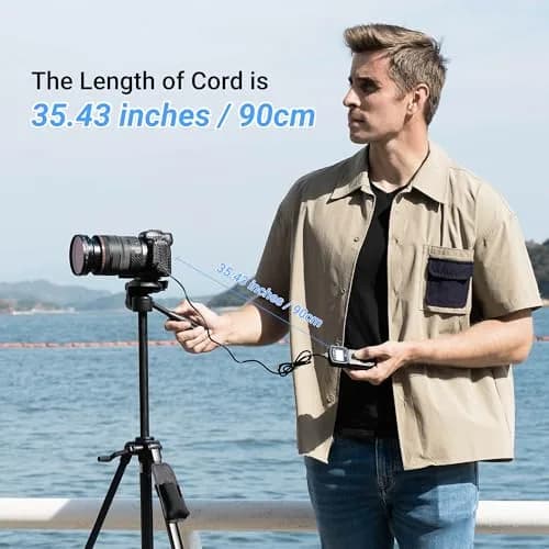 JJC Intervalometer Timer Remote for Canon EOS Rebel T6 T7 T8i 90D 80D | Exposure Control & Time-Lapse thumbnail 5