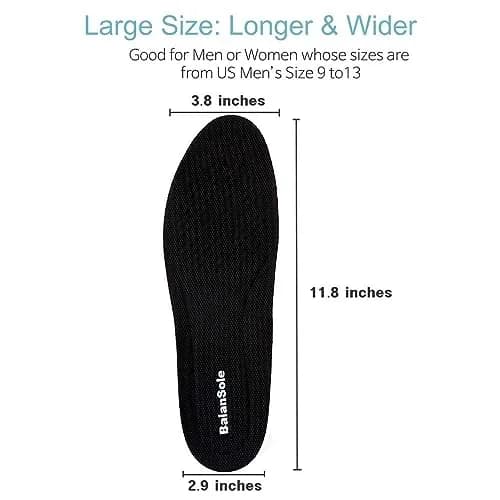 BalanSole Shoe Insert 9-13 US Size | 1 Inch Height Increase, Comfortable & Supportive (70-120 chars) thumbnail 2