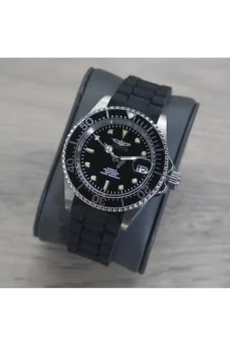 Invicta Men's Pro Diver Automatic Watch with Silicone Band, Black | 40mm Stainless Steel Case & 200M Water Resistance thumbnail 6