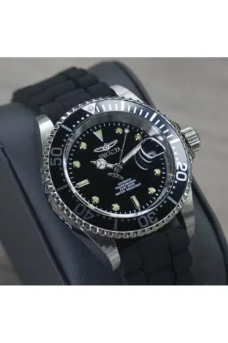 Invicta Men's Pro Diver Automatic Watch with Silicone Band, Black | 40mm Stainless Steel Case & 200M Water Resistance thumbnail 7