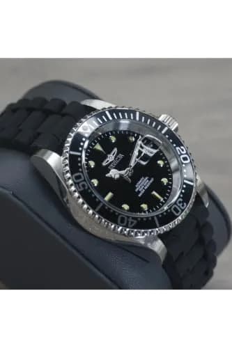Invicta Men's Pro Diver Automatic Watch with Silicone Band, Black | 40mm Stainless Steel Case & 200M Water Resistance thumbnail 8