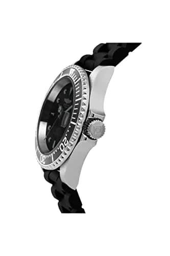 Invicta Men's Pro Diver Automatic Watch with Silicone Band, Black | 40mm Stainless Steel Case & 200M Water Resistance thumbnail 3