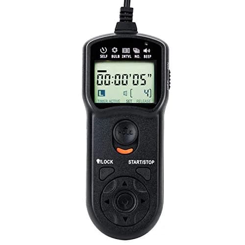 JJC TC-80N3 Intervalometer Timer Remote for Canon EOS R1 R5 Mark II R5 R3 6D II 7D | Exposure Control & Time-Lapse thumbnail 1