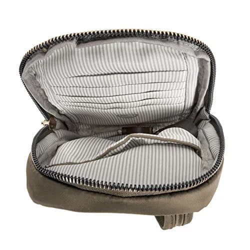 Travelon Anti-Theft Tailored Crossbody Phone Pouch Sable | Stadium Approved, RFID Blocking, Locking Zippers thumbnail 6