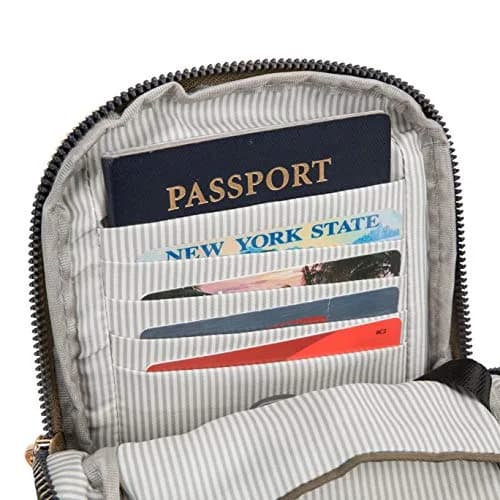 Travelon Anti-Theft Tailored Crossbody Phone Pouch Sable | Stadium Approved, RFID Blocking, Locking Zippers thumbnail 8