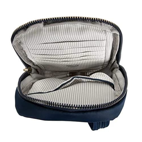 Travelon Anti-Theft Tailored Crossbody Phone Pouch Sapphire | 19.05cm (7.5") W x 16.51cm (6.5") H x 5.08cm (2") D thumbnail 7