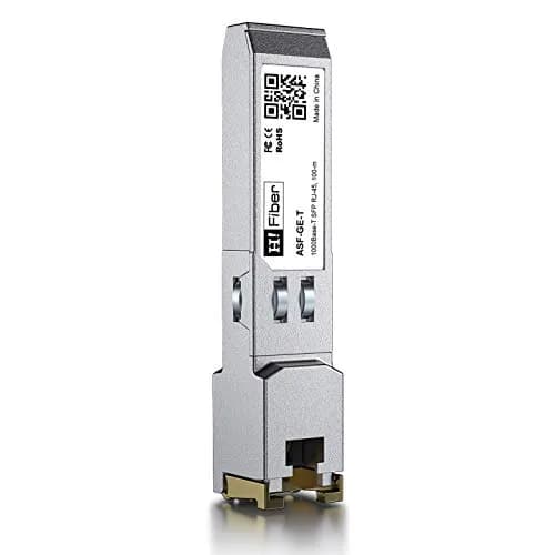 H!Fiber.com 1G SFP to RJ45 Module 100m | Gigabit Ethernet Copper Transceiver 1.25Gbps thumbnail 1