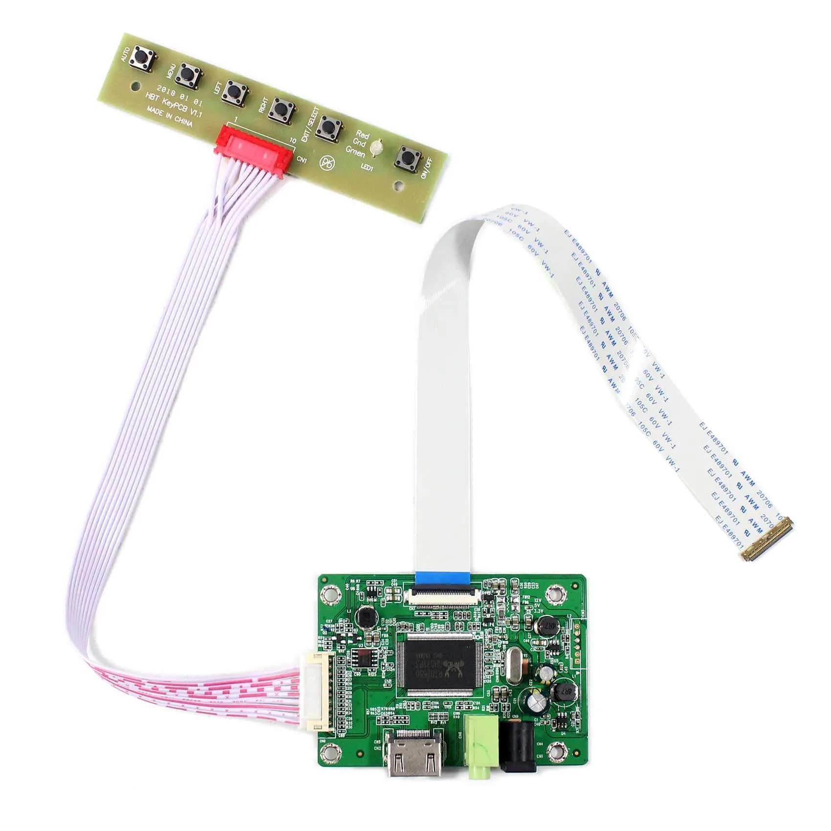 LCDBOARD H/D LCD Controller Board for 11.6" 13.3" 14" 15.6" 1366x768 30 Pin eDP | Compatible with popular panels