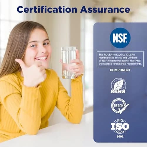 Membrane Solutions NSF/ANSI 58 Certified 50 GPD Reverse Osmosis Membrane | High Rejection & Compatibility (70-120 chars) thumbnail 2