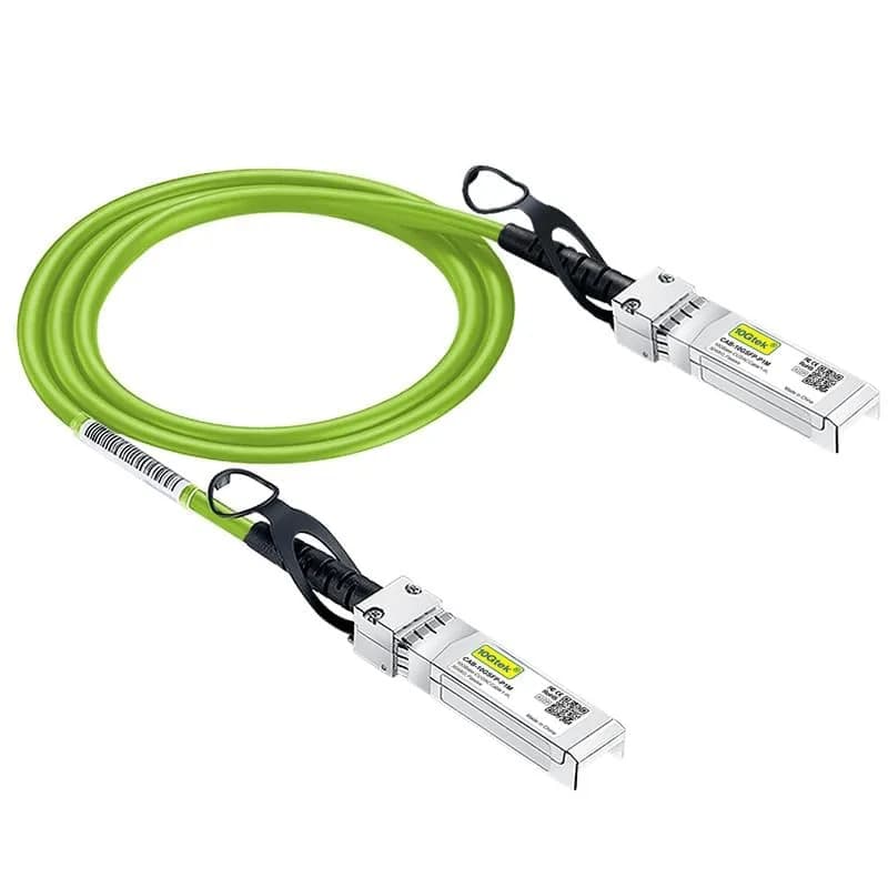 10Gtek Green 10G SFP+ Twinax DAC Cable 1m | High-Speed Copper for Cisco & Data Centers thumbnail 3