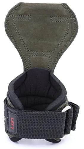 Cobra Grips PRO Green Leather Weight Lifting Gloves with Wrist Wraps - 5.5-8.75" Wrist thumbnail 3