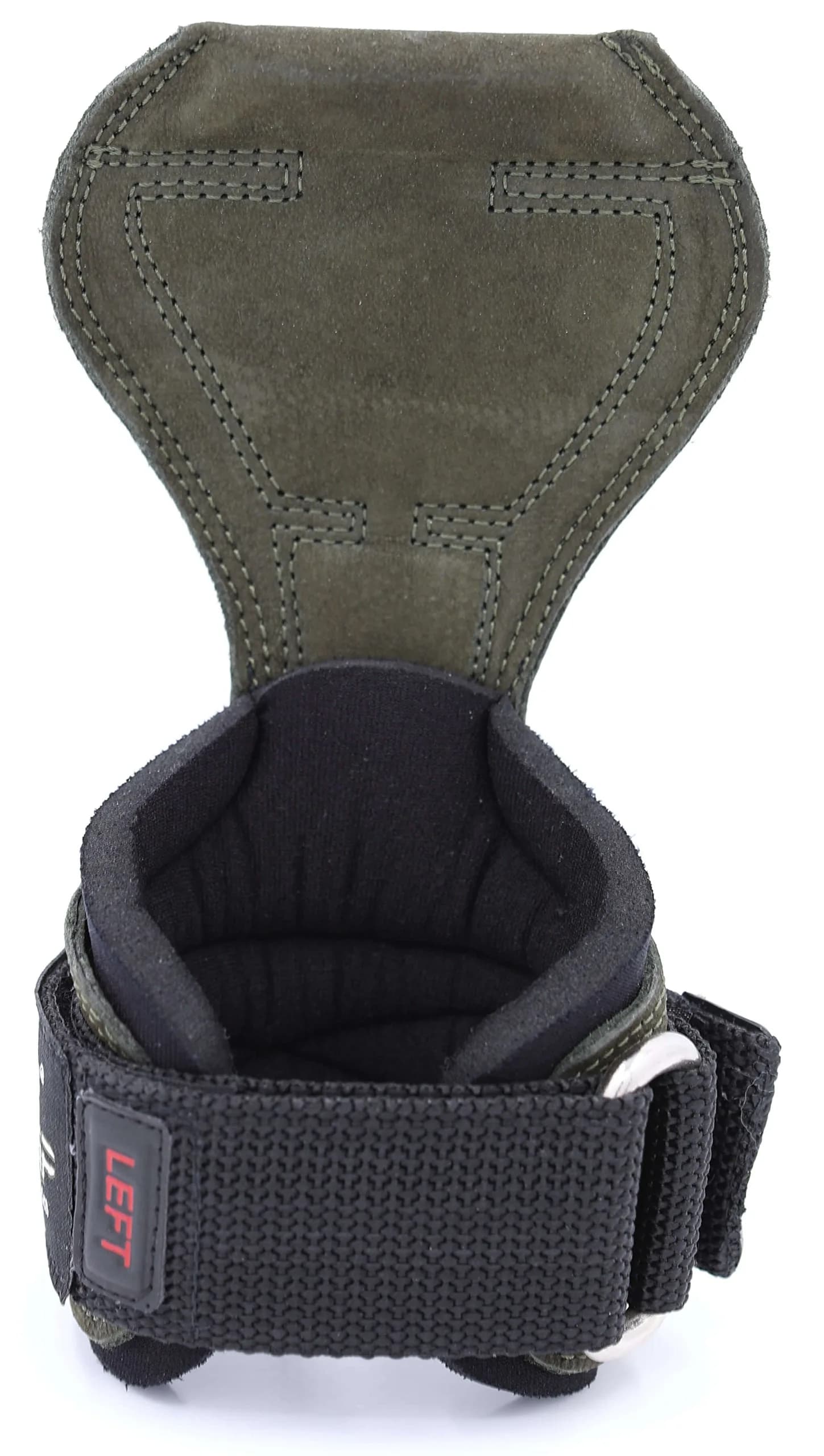 Cobra Grips PRO Green Leather Weight Lifting Gloves with Wrist Wraps - 5.5-8.75" Wrist - view 3