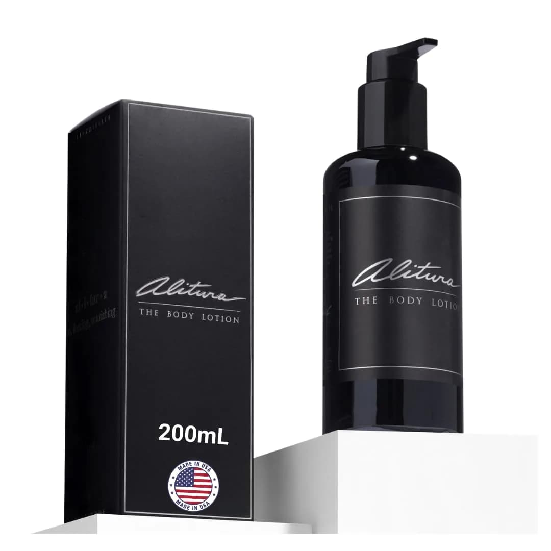 Alitura Organic Face and Body Lotion 200ml (6.8 Fl Oz) | Anti-Aging Moisturizer with Organic Olive Oil & Acai Butter - main product image
