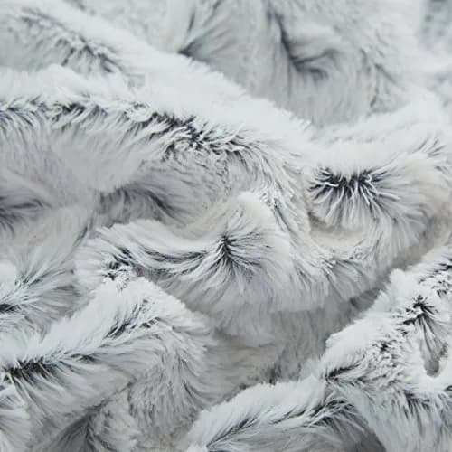 Tache Snowy Owl Chevron Faux Fur Sherpa Bed Blanket 90x90 | Ultra Soft & Warm thumbnail 7