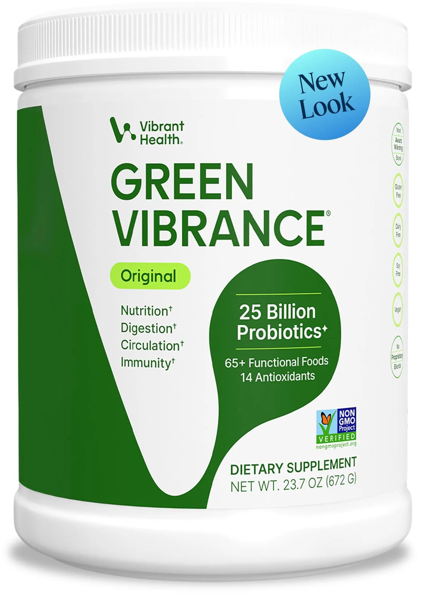 Vibrant Health Green Vibrance Vegan Superfood Powder, 5.82oz | Supports Daily Nutrition & Vegan Diet — 1.46 Pound