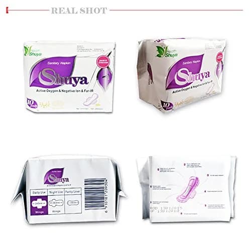SHUYA Ultral Thin Anion Sanitary Pads for Women, 245mm, 50 Count | Mint Herbal Scented, Aluminum Foil Pack thumbnail 2