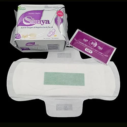 SHUYA Ultral Thin Anion Sanitary Pads for Women, 245mm, 50 Count | Mint Herbal Scented, Aluminum Foil Pack thumbnail 3