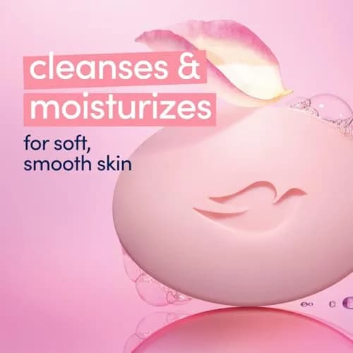 Dove Pink Beauty Bar Moisturizing Face, Body & Hand Soap 100g (3.5oz) | Gentle Cleanser for Dry Skin thumbnail 4