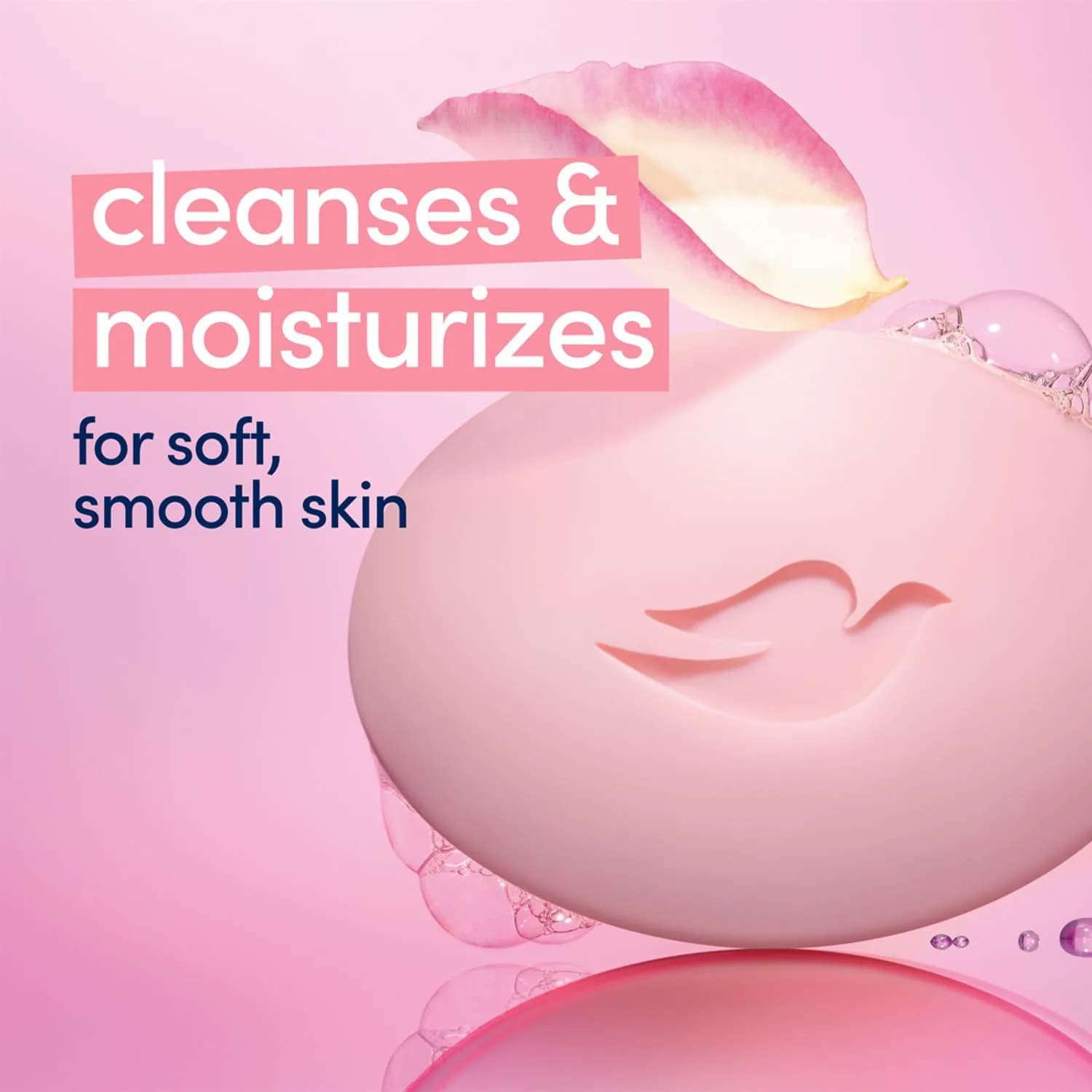 Dove Pink Beauty Bar Moisturizing Face, Body & Hand Soap 100g (3.5oz) | Gentle Cleanser for Dry Skin - view 4