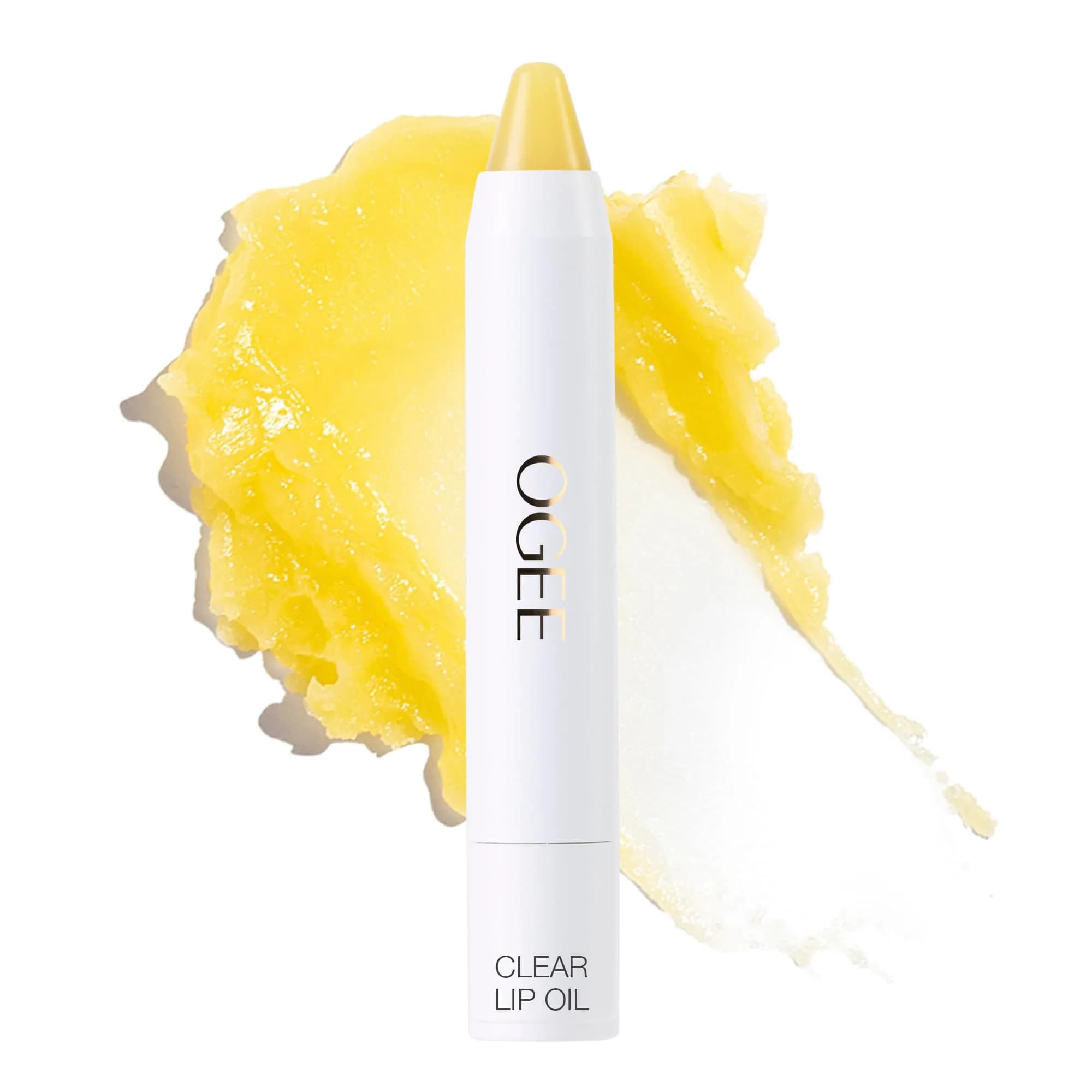 Ogee Tinted Sculpted Lip Oil - Organic Lip Stain, Balm & Color - CLEAR | Moisturizes & Plumps with Organic Peppermint