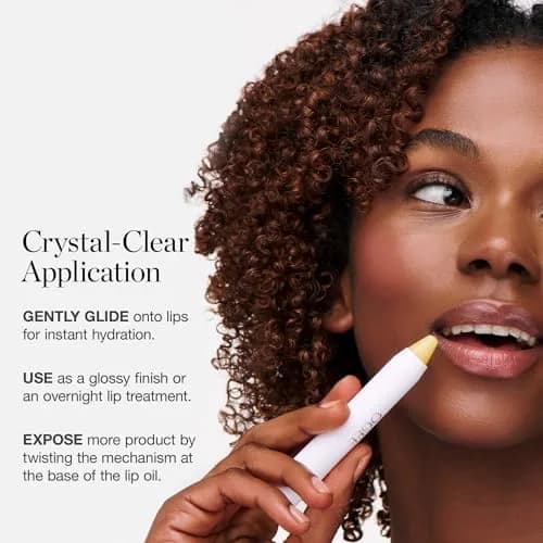 Ogee Tinted Sculpted Lip Oil - Organic Lip Stain, Balm & Color - CLEAR | Moisturizes & Plumps with Organic Peppermint thumbnail 4